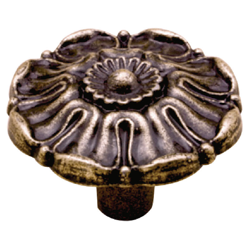 Elegant knob 37 antique copper zamak