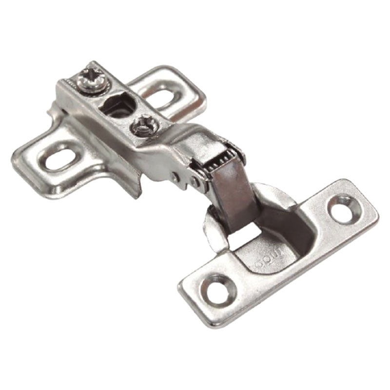 Soft-close half-crank invisible hinge 26 mm satin 2 pcs