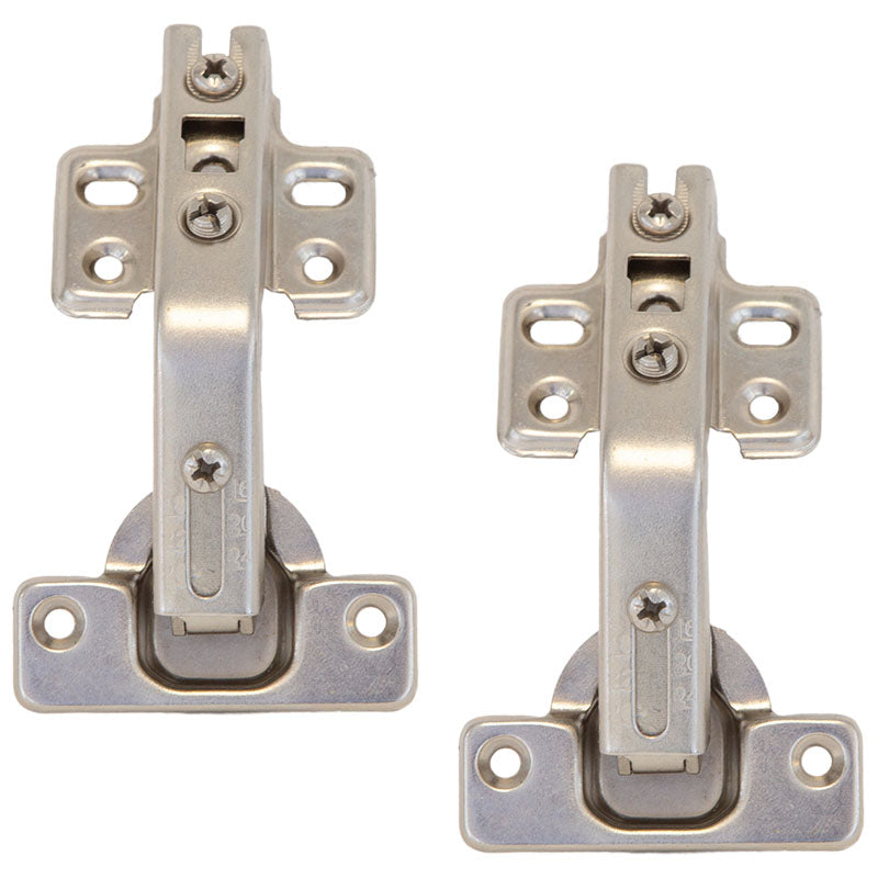 Folding corner hinge 26mm satin 2 pcs