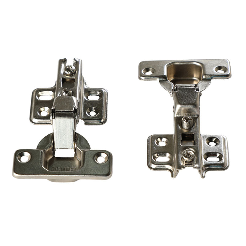 Semi-overlay normal close hinge 35 mm satin 2 pcs