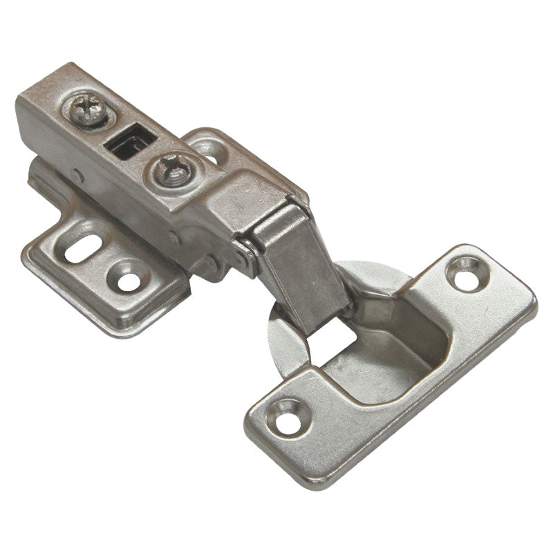 Soft-close half-cranked hinge 35mm satin 2 units