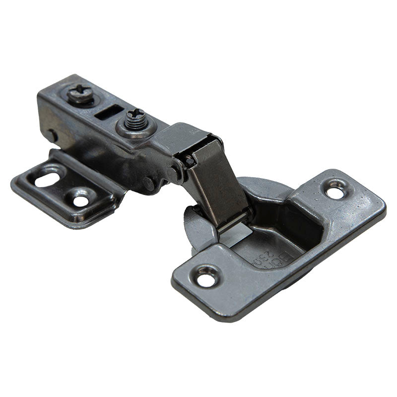 Soft-close black half-overlay hinge 35 mm 1 pair