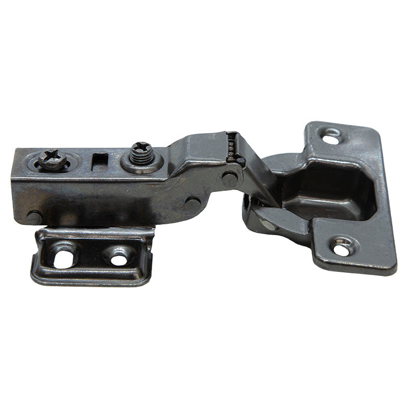 Soft-close black half-overlay hinge 35 mm 1 pair