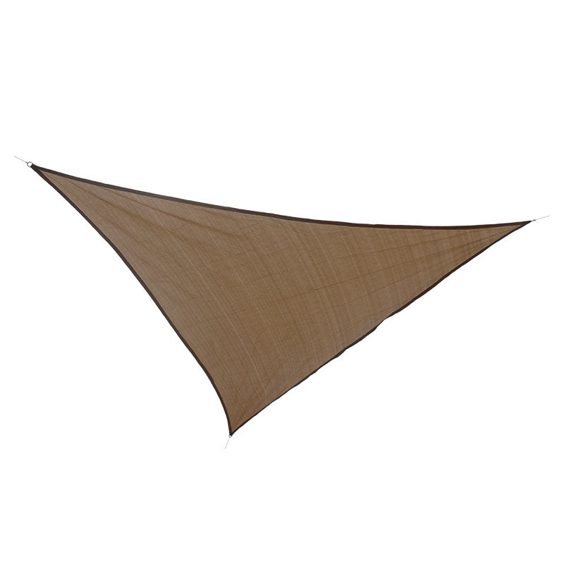 Toldo vela triangular 3,7 x 3,7 x 3,7 m  beige