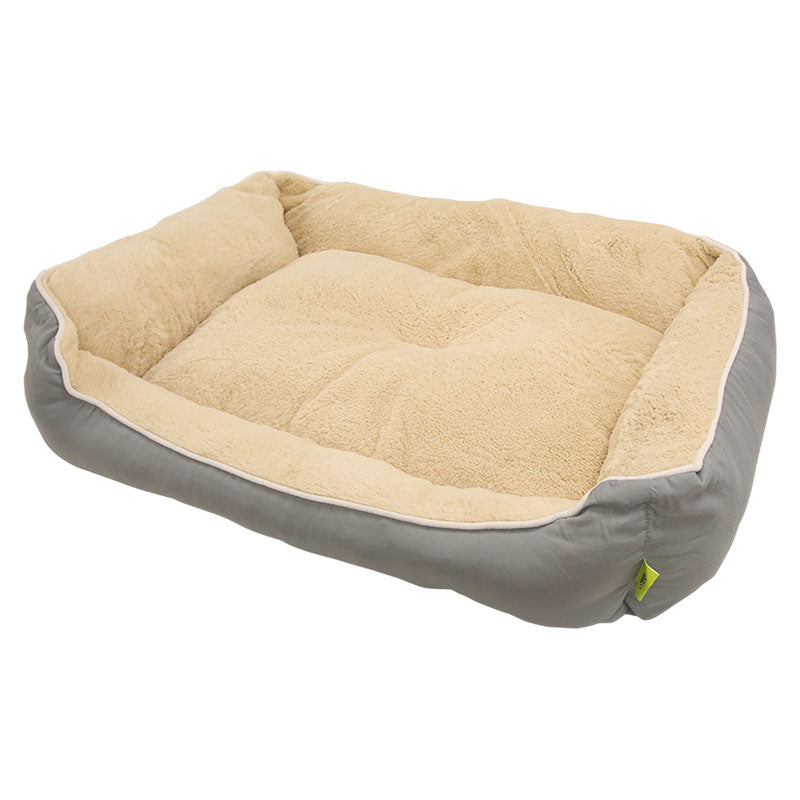 Cama para mascota poliéster 19 x 66 x 84 cm beige