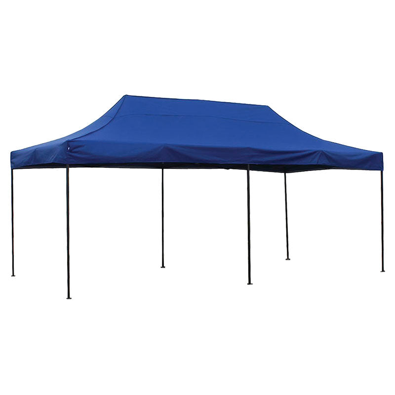 Toldo plegable rectangular 300 x 300 x 600 cm azul impermeable