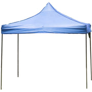 Toldo plegable cuadrado 300 x 300 x 300 cm azul impermeable