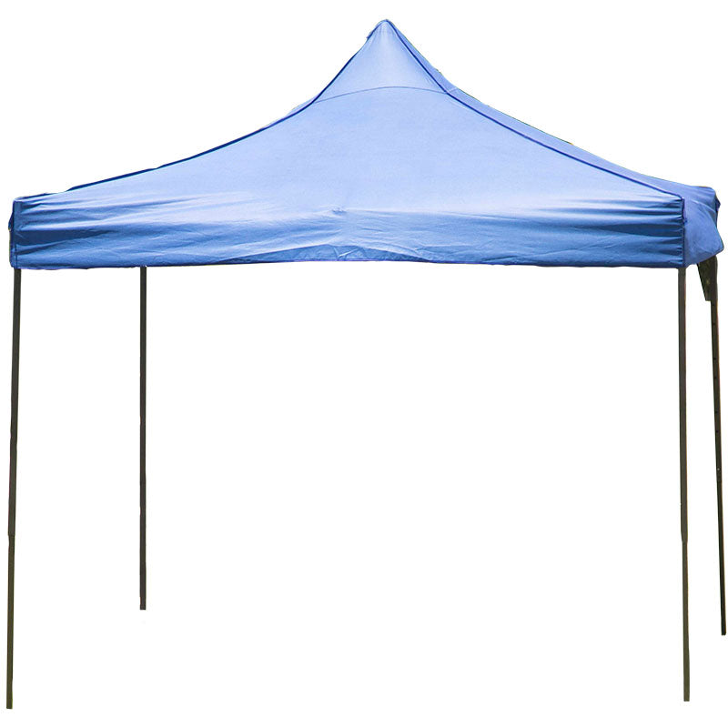 Toldo plegable cuadrado 300 x 300 x 300 cm azul impermeable