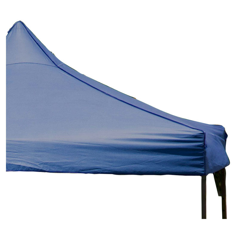 Toldo plegable cuadrado 300 x 300 x 300 cm azul impermeable