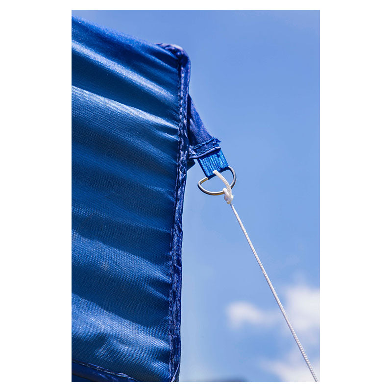 Toldo plegable cuadrado 300 x 300 x 300 cm azul impermeable