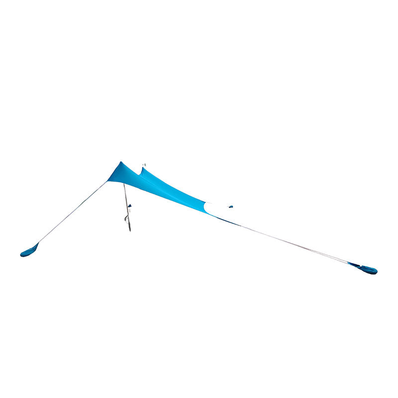 Toldo playa cuadrado 300 x 300 cm azul impermeable