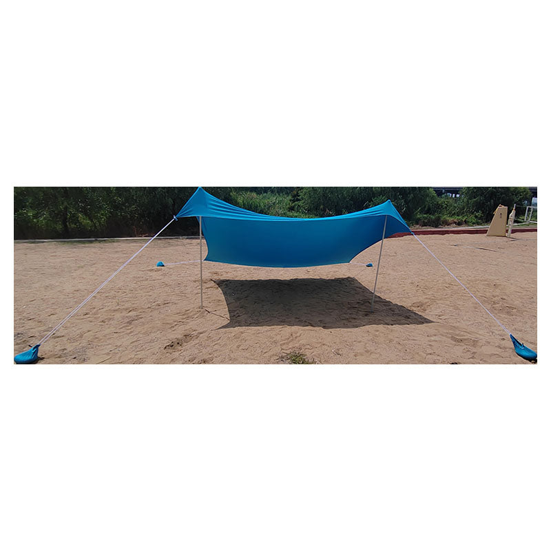 Toldo playa cuadrado 300 x 300 cm azul impermeable