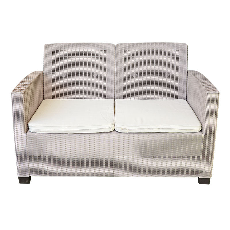 Sofá Álamo 2 plazas beige ratán Sanchia