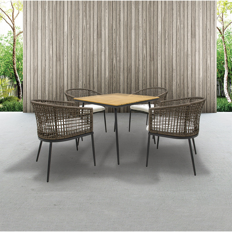 Basic Living 5-Piece Rattan-Style Patio Set, Coffee