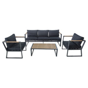 Basic Living 4-Piece Black Patio Set