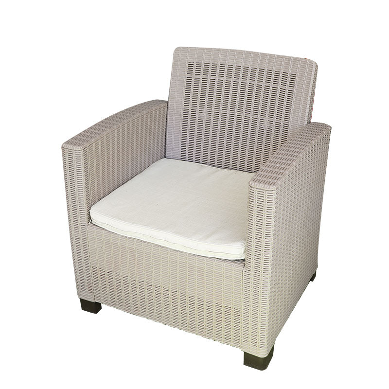 Sanchia Alamo 1-Seater Beige Rattan Sofa