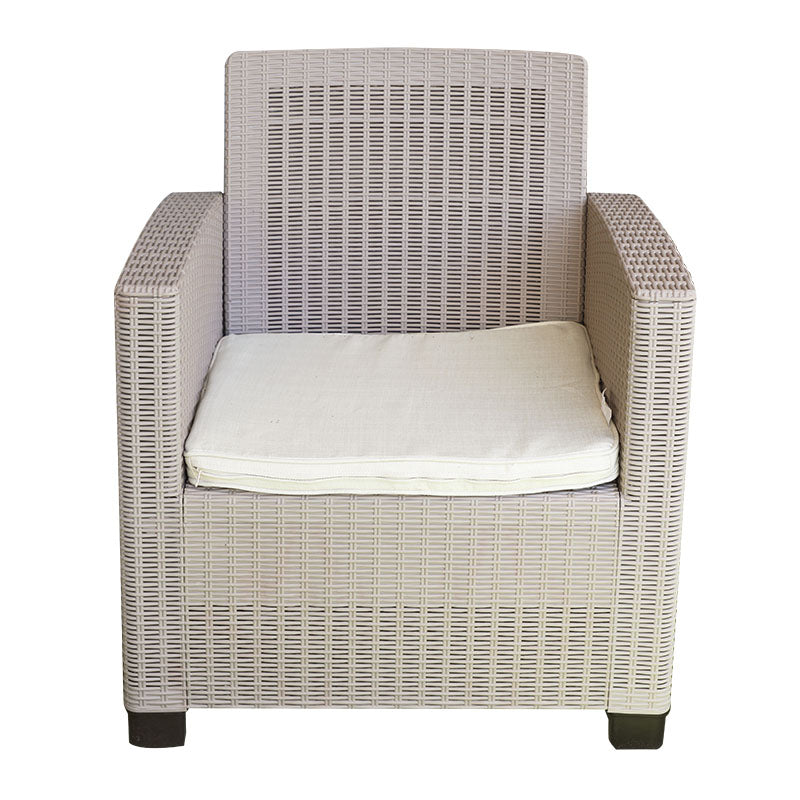 Sanchia Alamo 1-Seater Beige Rattan Sofa