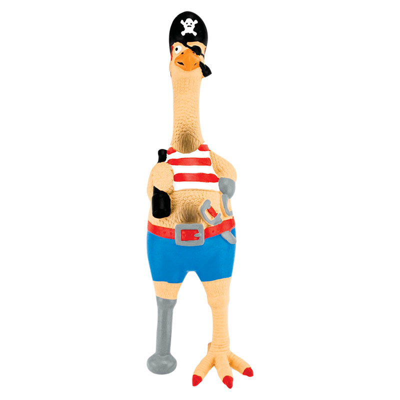 Juguete para mascotas pollo capitan Jack raza pequeña