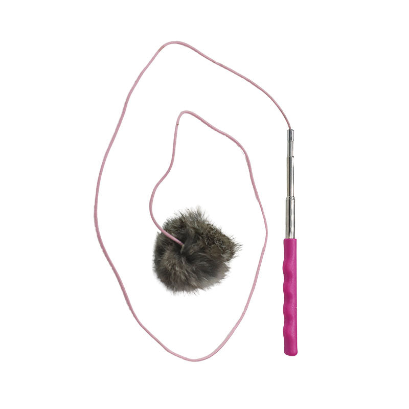 Caña de pescar con plumas