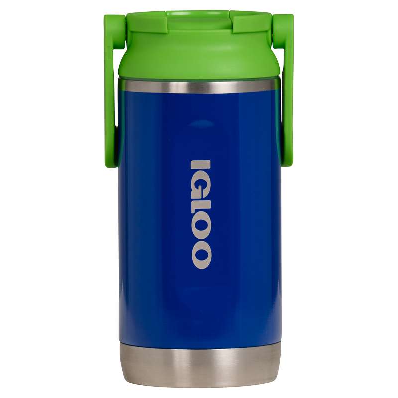 Termo insulado azul y ver acero inoxidable 290 ml con rosca Igloo
