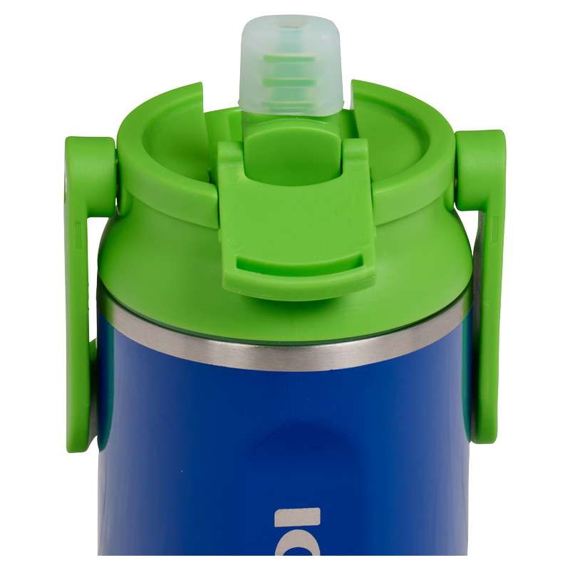 Blue and green insulated stainless steel thermos, 290 ml, with screw top, Igloo