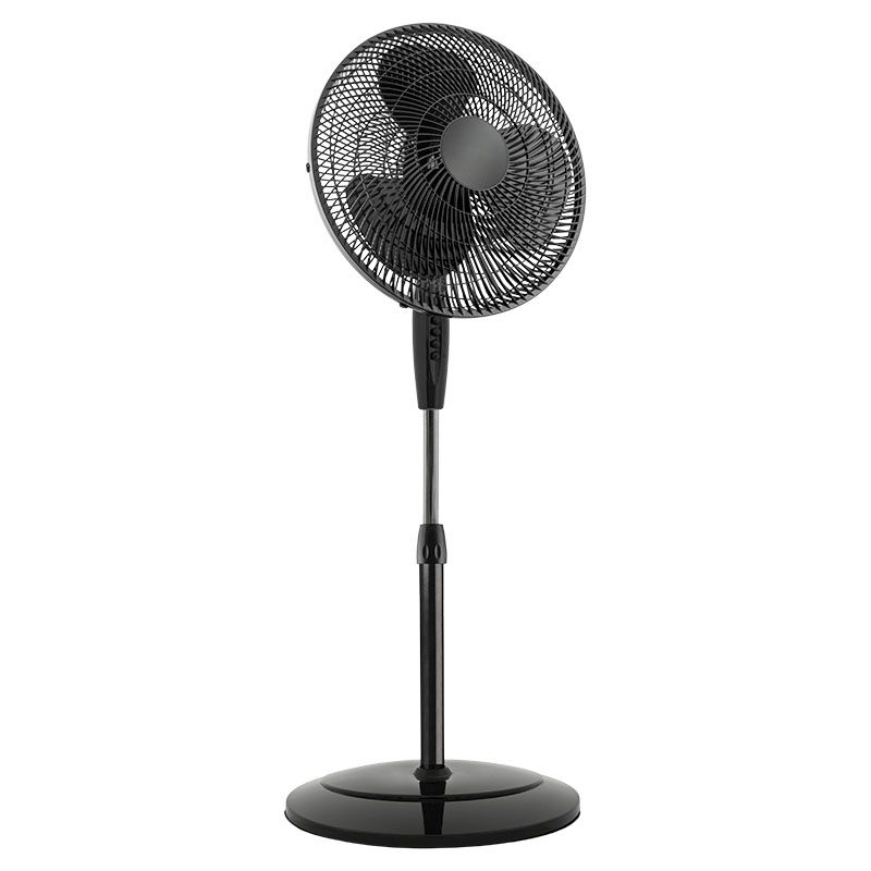 Basic Living 16" Black Pedestal Fan
