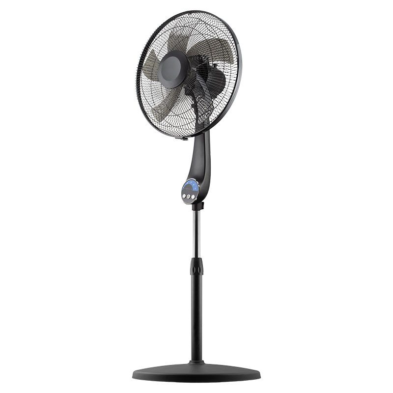 16" black pedestal fan includes Basic Living remote control