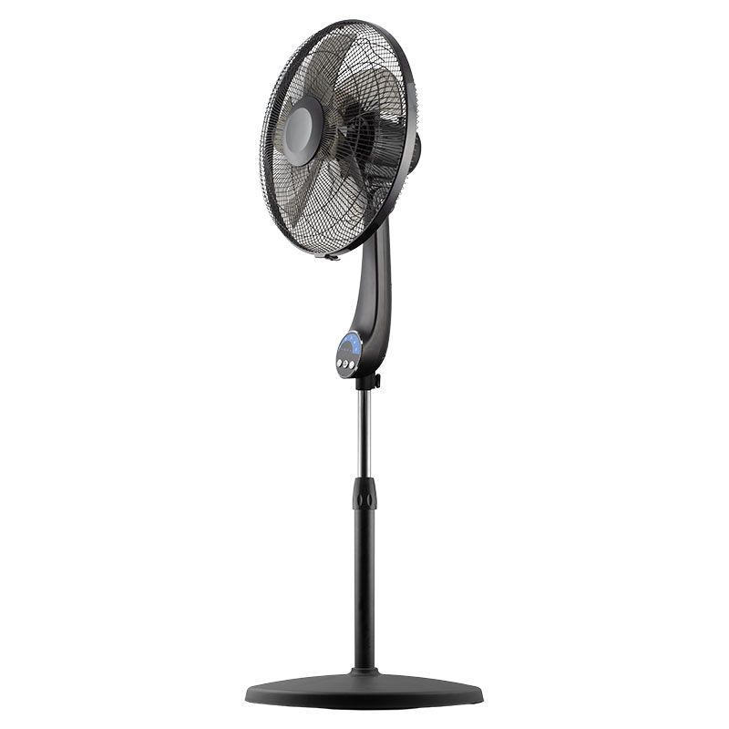 16" black pedestal fan includes Basic Living remote control