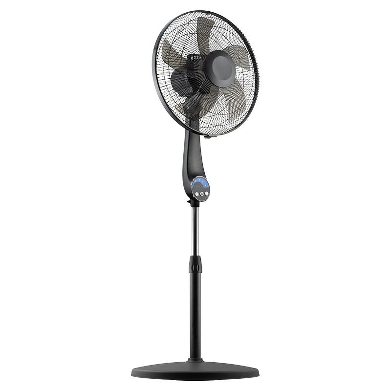 16" black pedestal fan includes Basic Living remote control