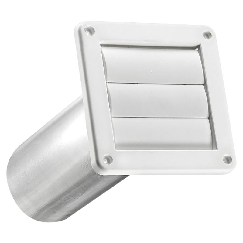Ventilation duct outlet with white grilles 4"