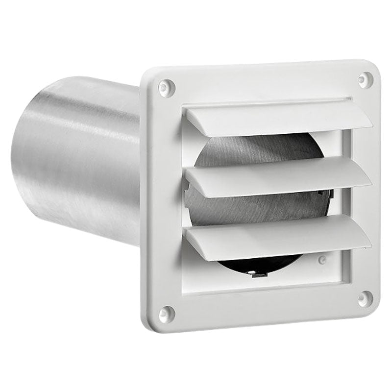 Ventilation duct outlet with white grilles 4"