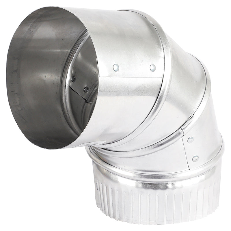 Adjustable 4" duct elbow