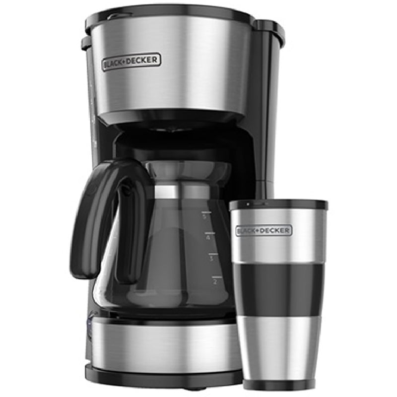 Coffee maker and travel mug (4-in-1) 5 cups