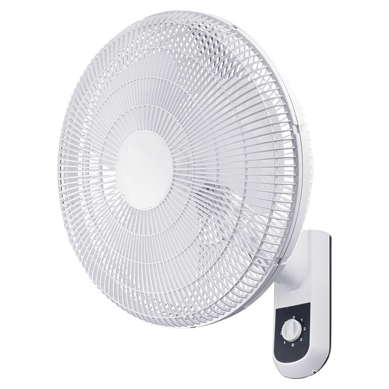 Basic Living 16" White Wall-Mount Fan