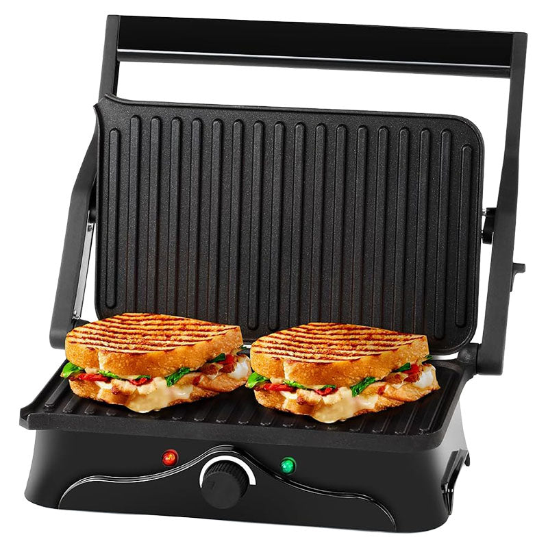 Holstein Housewares 1200 W Black Panini Press