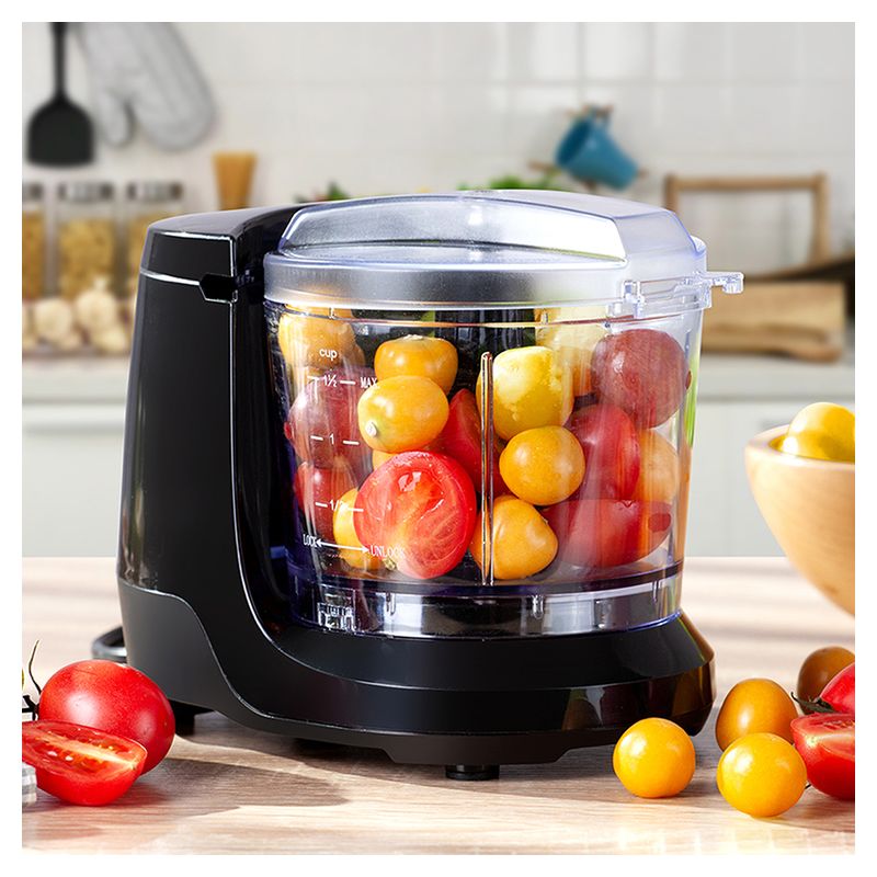 Food Chopper 100W 1 speed 1.5 cups black Holstein