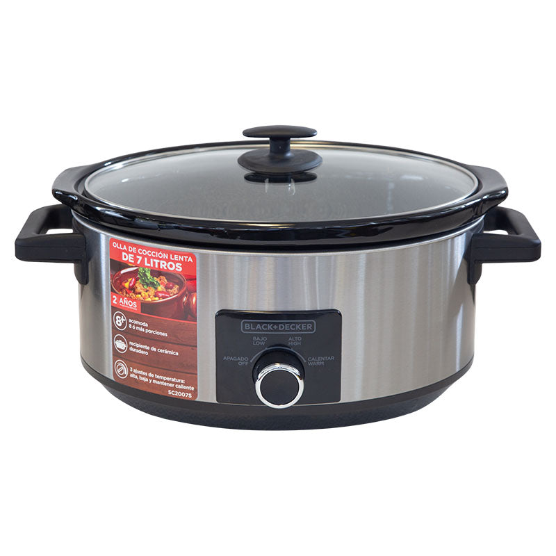 Slow cooker 7 liter 3 temperature settings 320 W