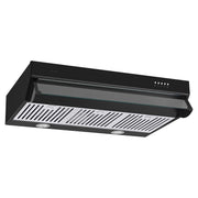 Extractor de cocina horizontal 76 cm negro 76 x 48 x 15 cm