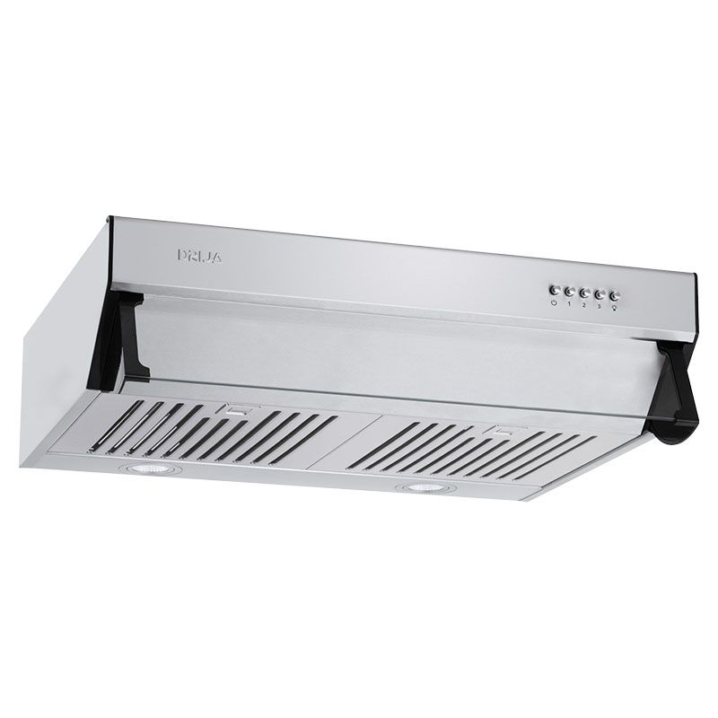 Extractor de cocina horizontal 76 cm acero inoxidable plateado