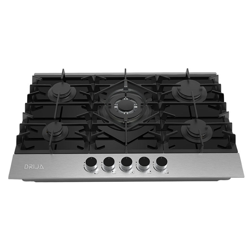 Drija 5-Burner Stainless Steel Gas Stove 10 x 87.4 x 51.8 cm