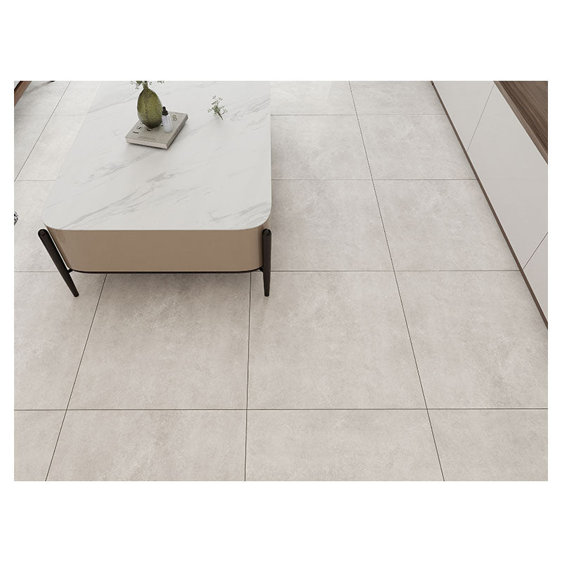 Porcelain tile 60 x 60 cm light gray matte 1.44 m²