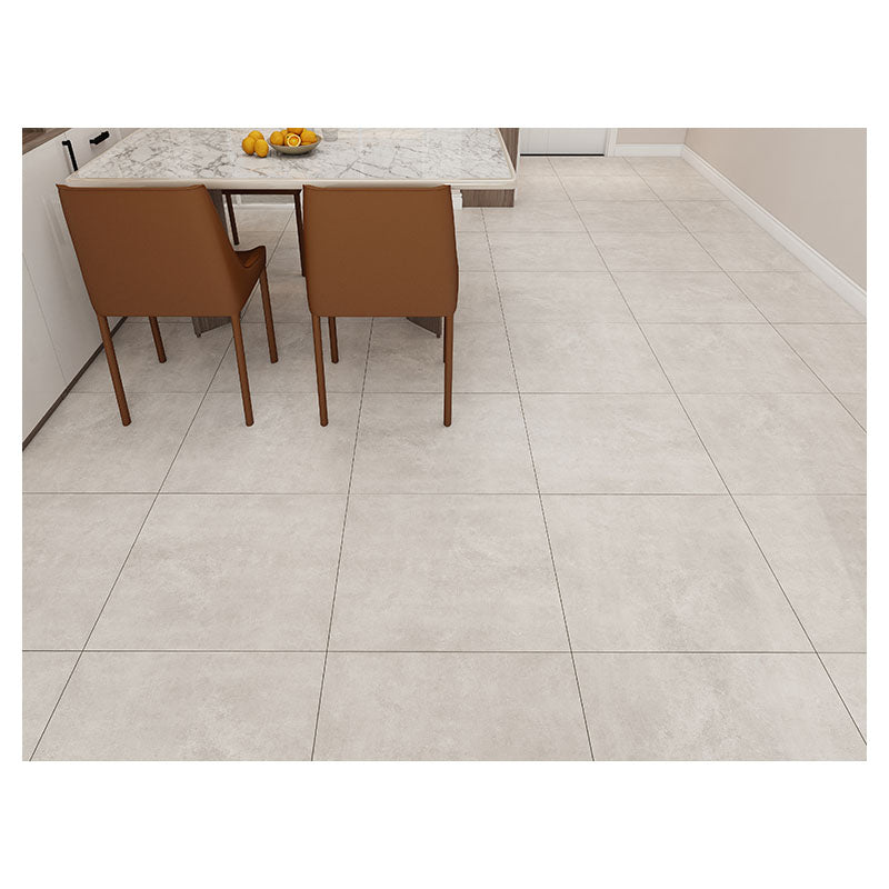 Porcelain tile 60 x 60 cm light gray matte 1.44 m²