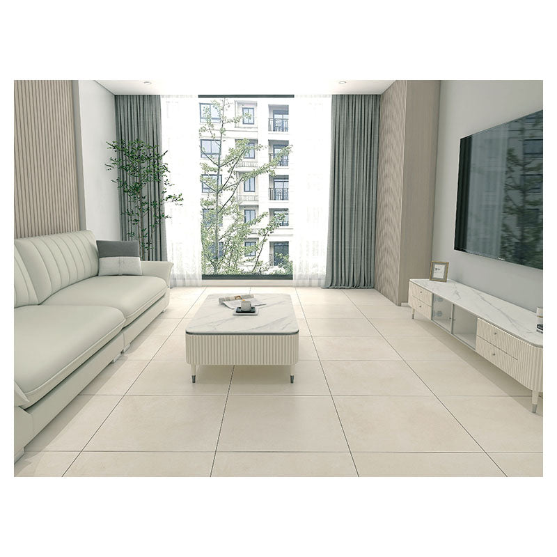 60 x 60 cm cement-look porcelain tile white 1.44 m2