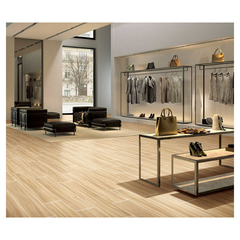 20 x 100 cm Rosewood wood-look porcelain tile, pink wood, 1.2 m²