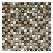 Malla de vidrio y aluminio marrón de 30 x 30 cm