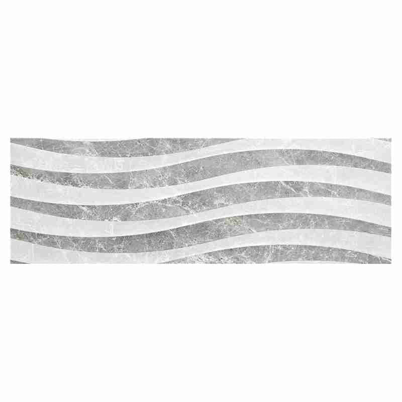 Ceramic tile 100 x 33 cm Albury gray marbled 1.33 m2