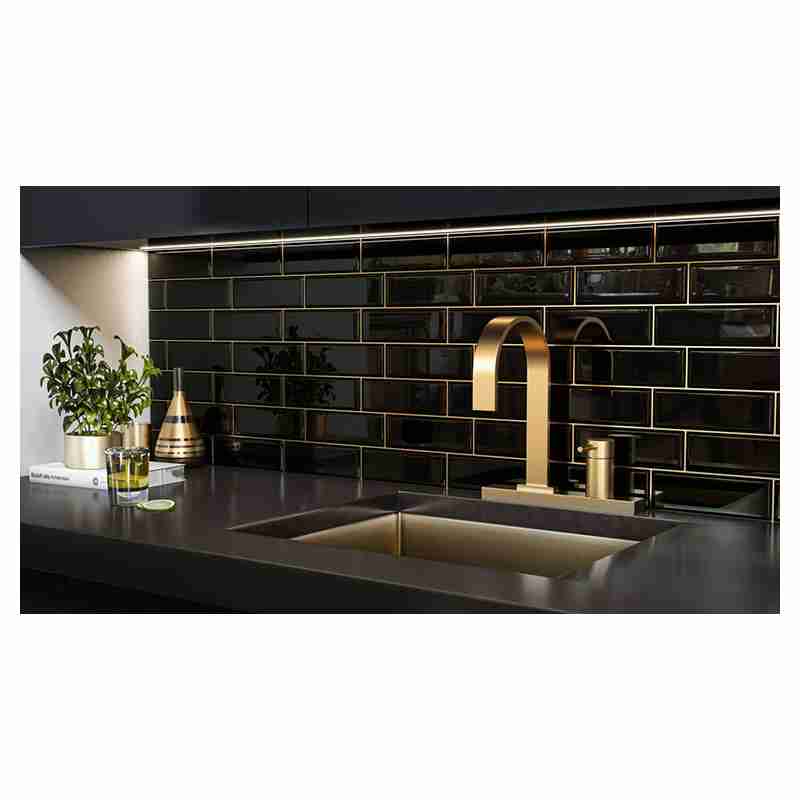 21 x 7 cm Black Subway Ceramic Tile 0.93 m²