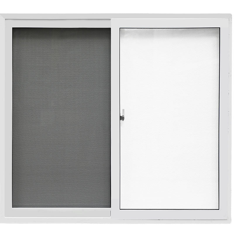 White PVC window with screen, 1 x 1 m, white