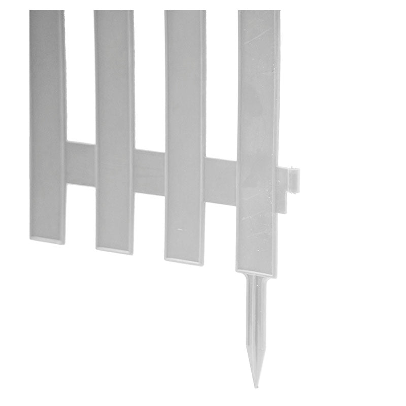Cerca decorativa para jardín 3,2 m blanca