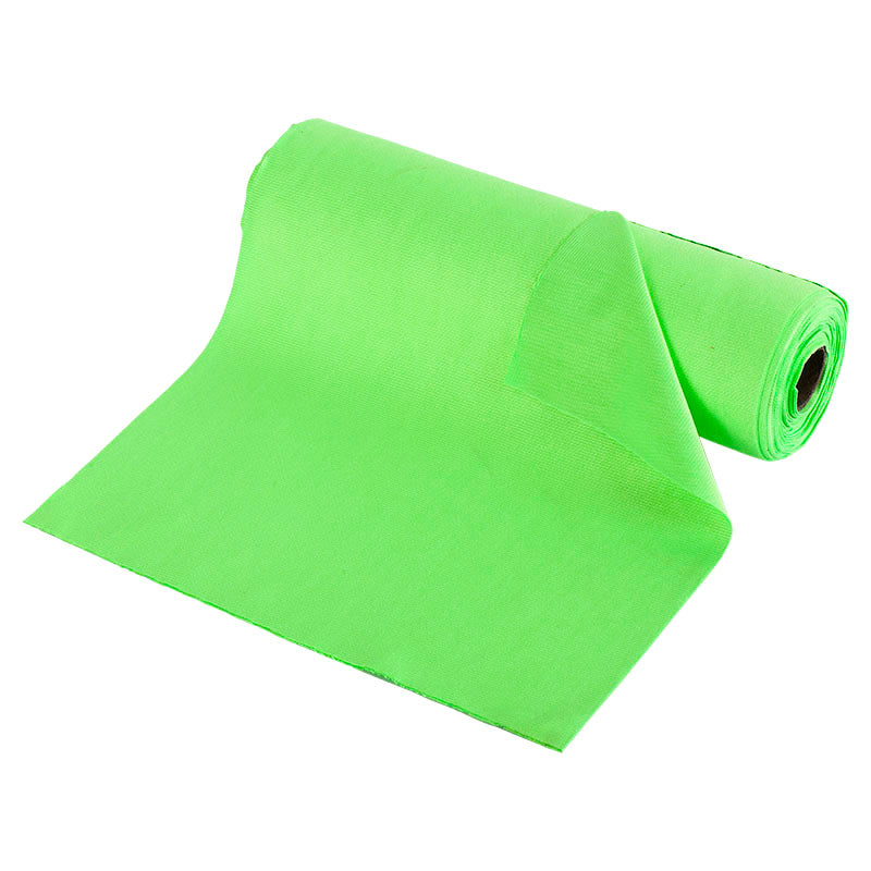 Soft microfiber multipurpose cloths roll 30 units 30 x 30 cm green